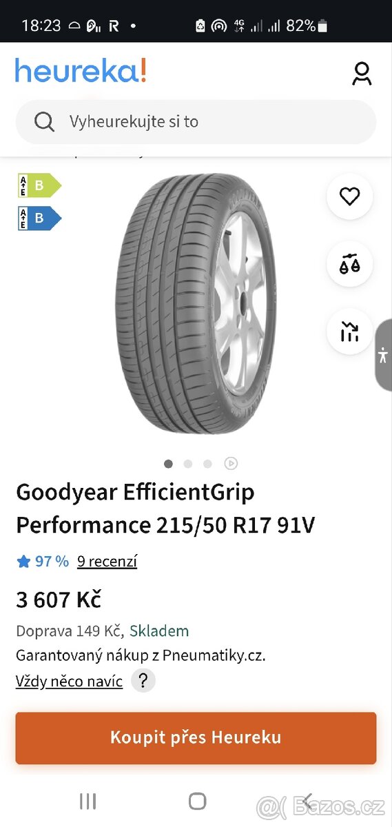 Goodyear PERFORMANCE EfficientGrip 215/50 R17
