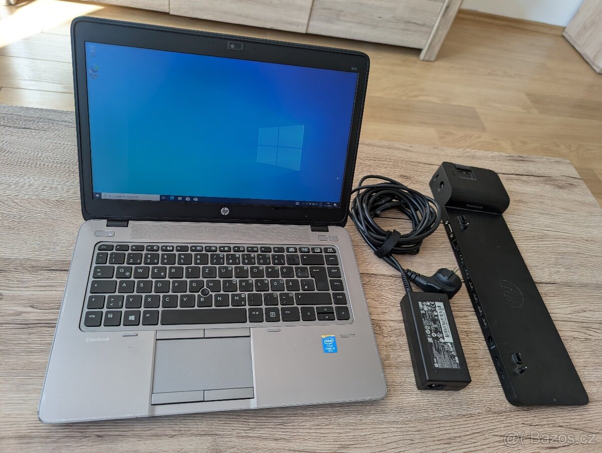 HP EliteBook 840 G2-14"HD/128GB SSD/8GB /Inte i5/Win 10 -2