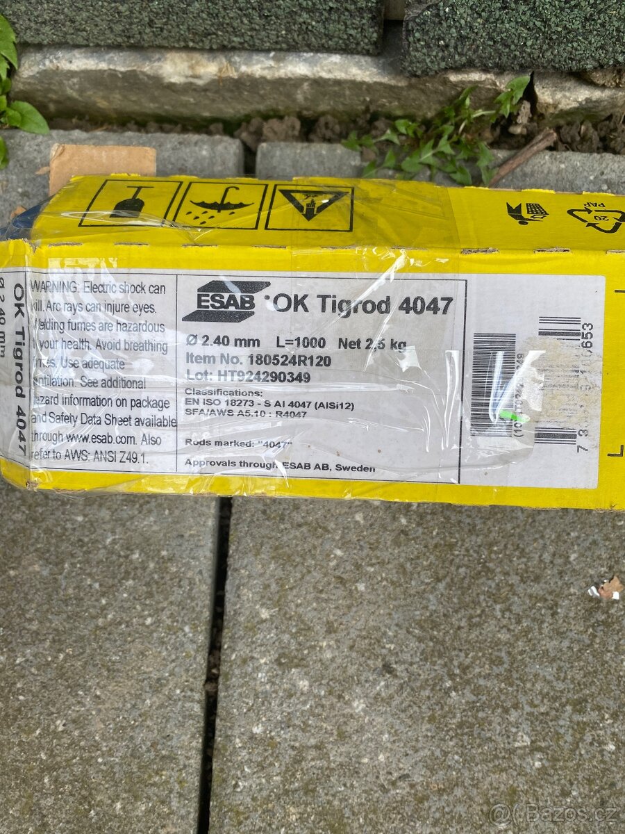 Svařovací dráty ESAB OK TIGROD 4043 a 4047