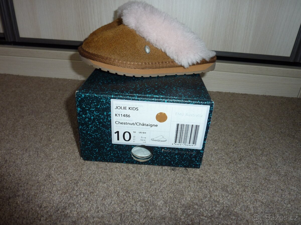 Chlapecké pantofle EMU Australia Jolie Kids, vel. 27(180 mm)