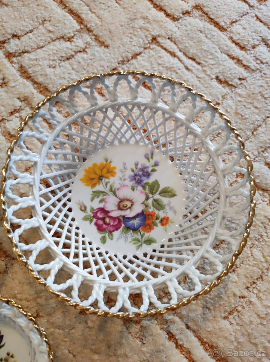 Starožitná porcelánová miska 3ks