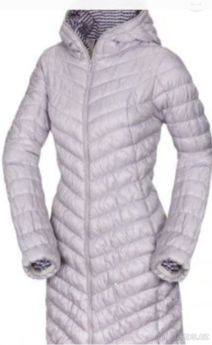 Šedý - stříbrný dámský kabát NORTHFINDER L 40/42