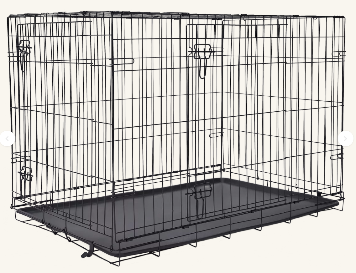Klec skládací XL černá - 2dveře, 106x69x77 cm