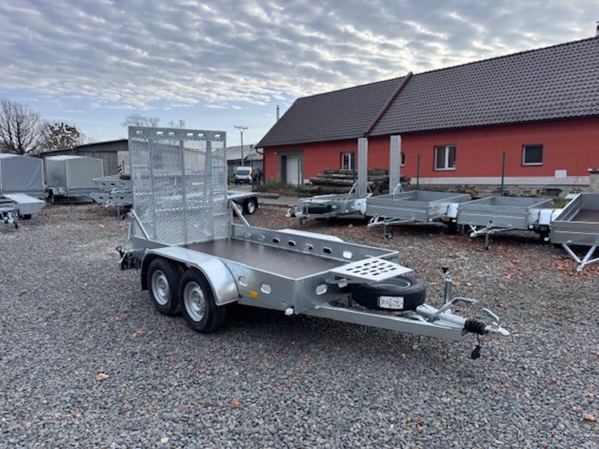 Přívěsný vozík 300x150cm, 2700kg, rampa