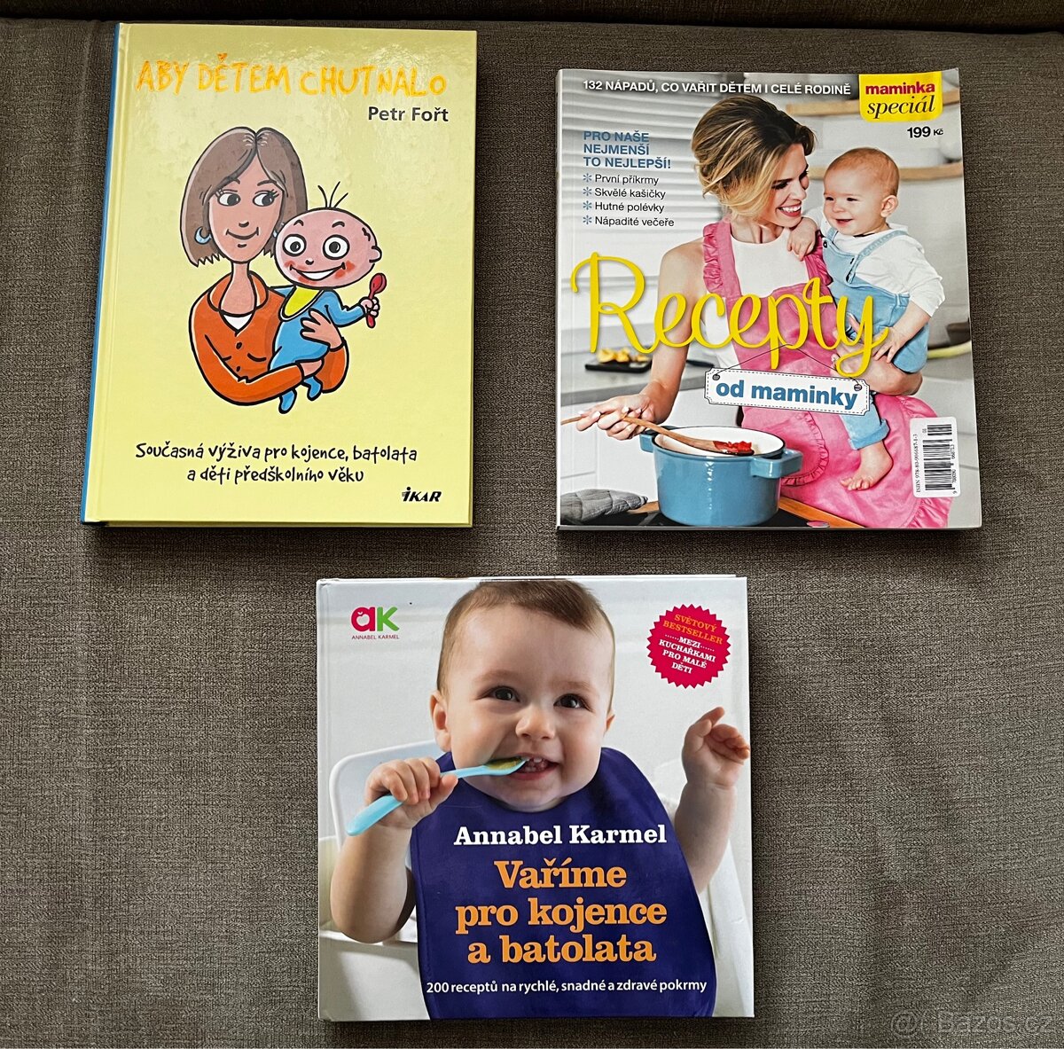 Knihy o dětské výživě a recepty