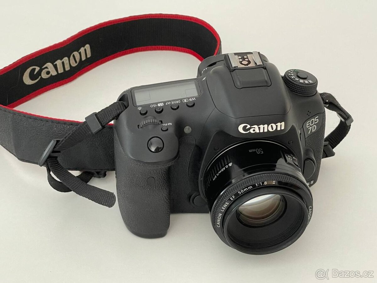Canon EOS 7D Mark II + Canon EF 50/1.8 II + taška Manfrotto
