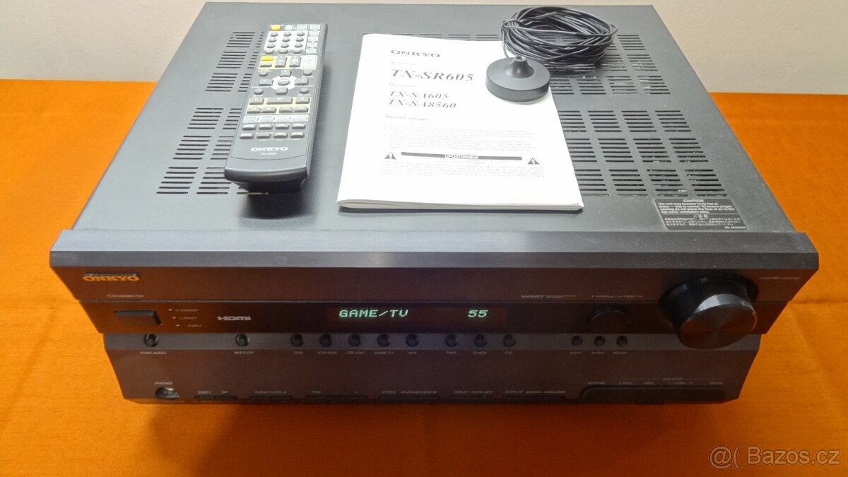 ONKYO TX-SA605 receiver s dekodérem Dolby Digital Plus,