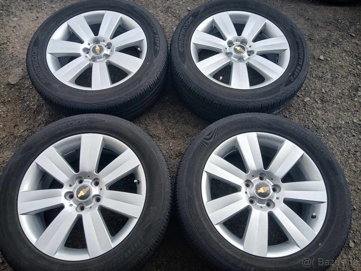 Prodám sadu Orig ALU kol Chevrolet 235/55R18 letní