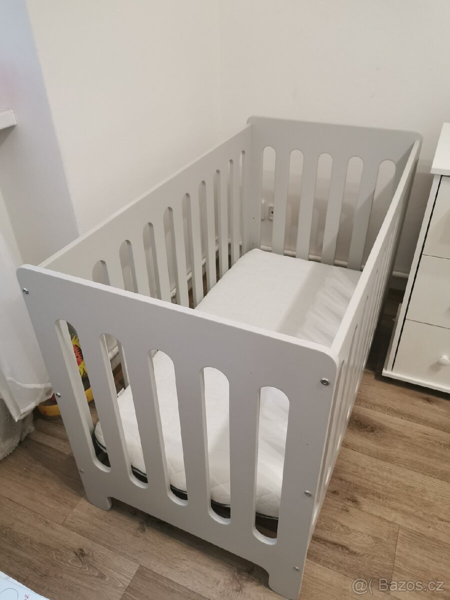 Dětská postýlka Simple plus šedá