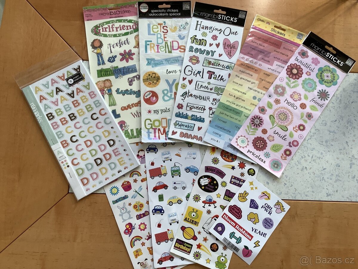 Nálepky 4, Craft, scrapbook