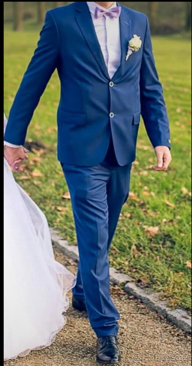Pánský, chlapecký oblek, vel. 52/182