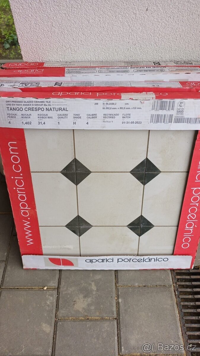 Mrazuvzdorná dlažba TANGO Crespo 59,2 × 59,2 cm – no