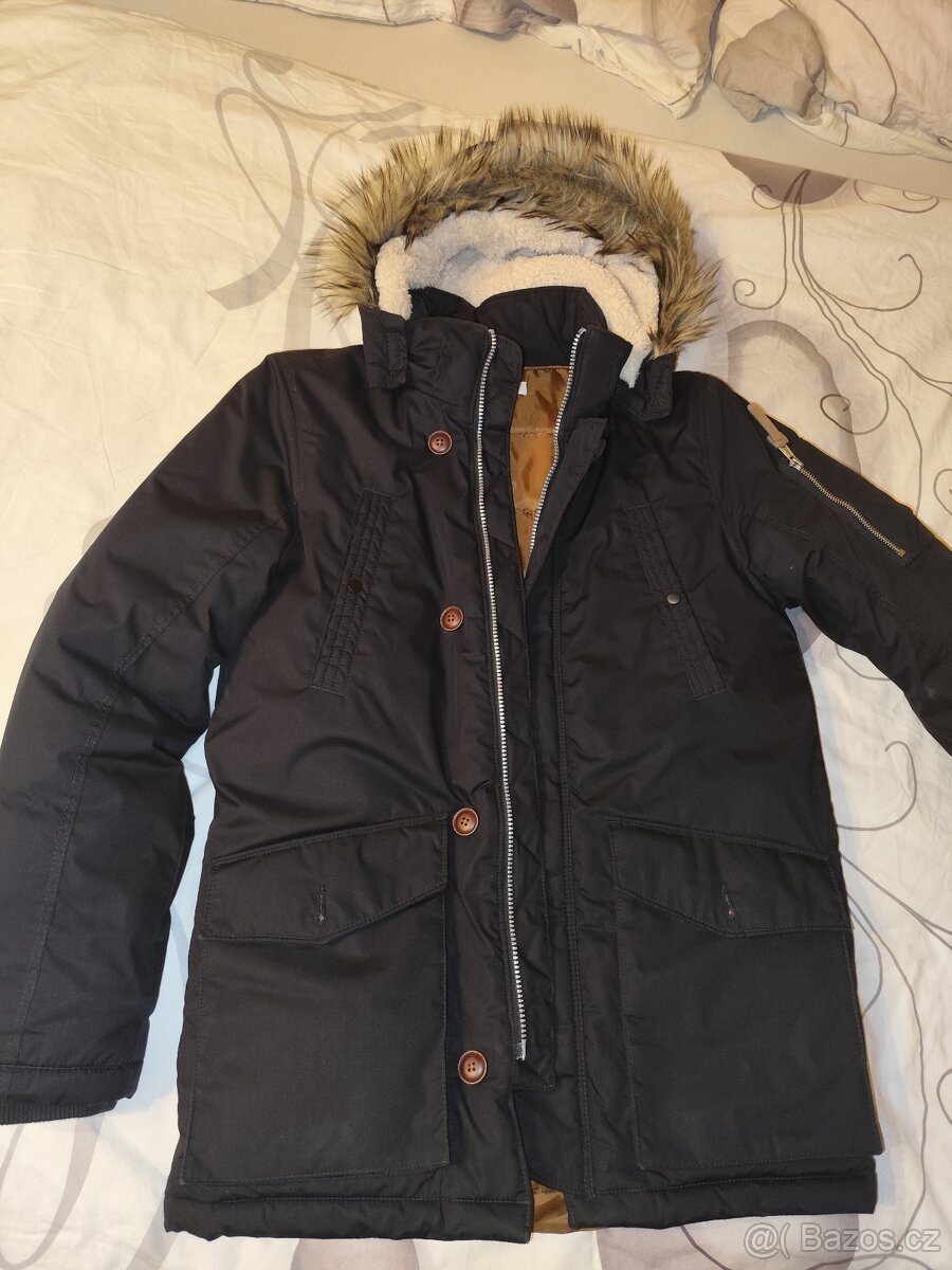 Zimní bunda H&M chlapecká 164 na 13-14 let.