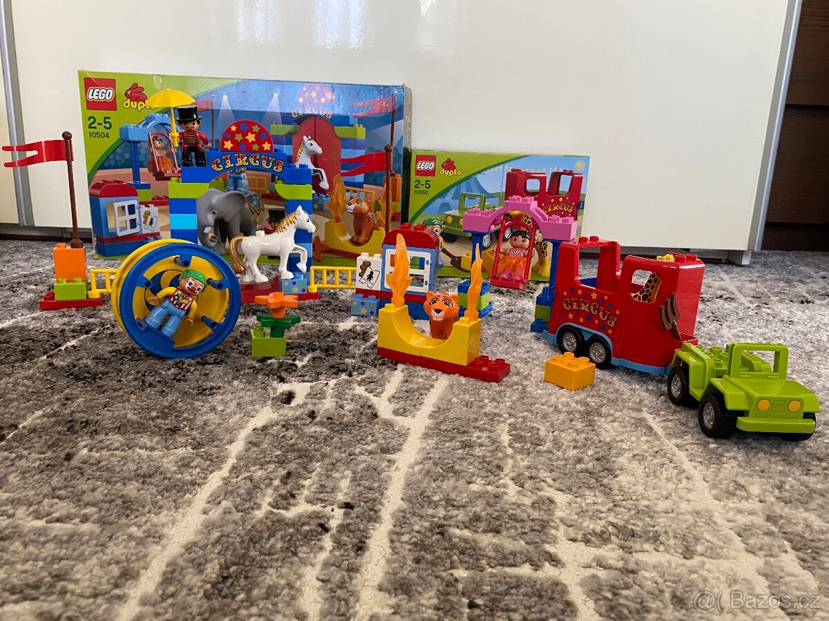 Lego Duplo Cirkus sety 10550 + 10504