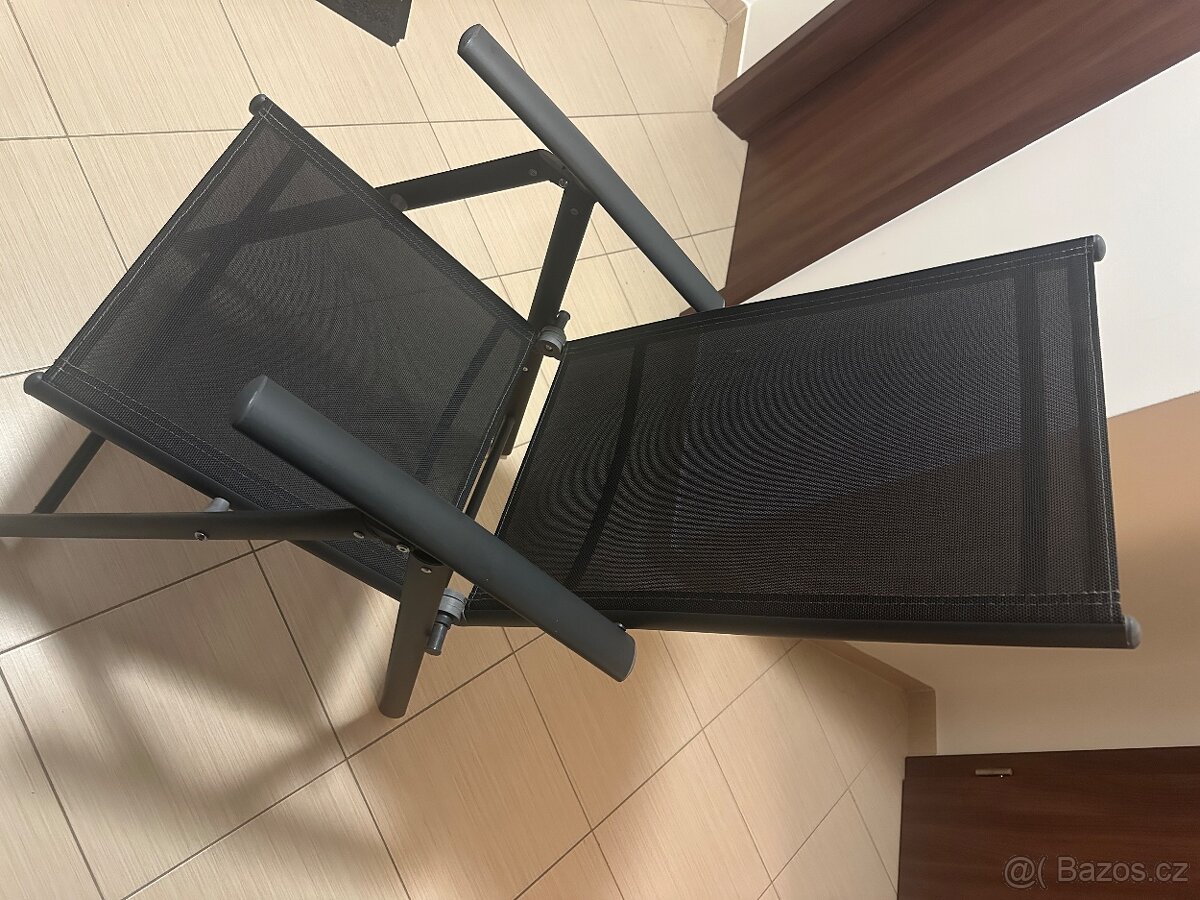 Predám sklapacie polohovateľné stoličky