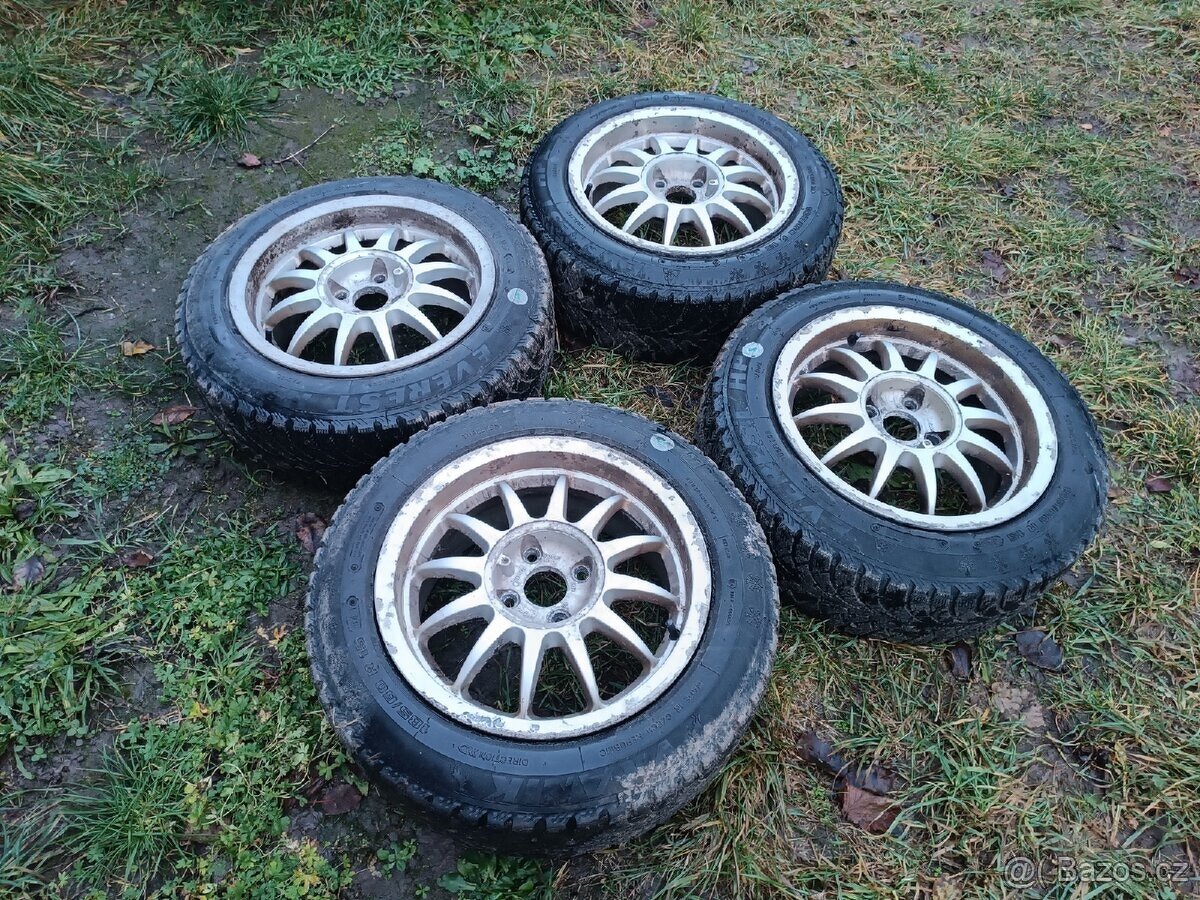 Hliníková dobová sada kol Strato 7x15" 4x100 zimní pneu