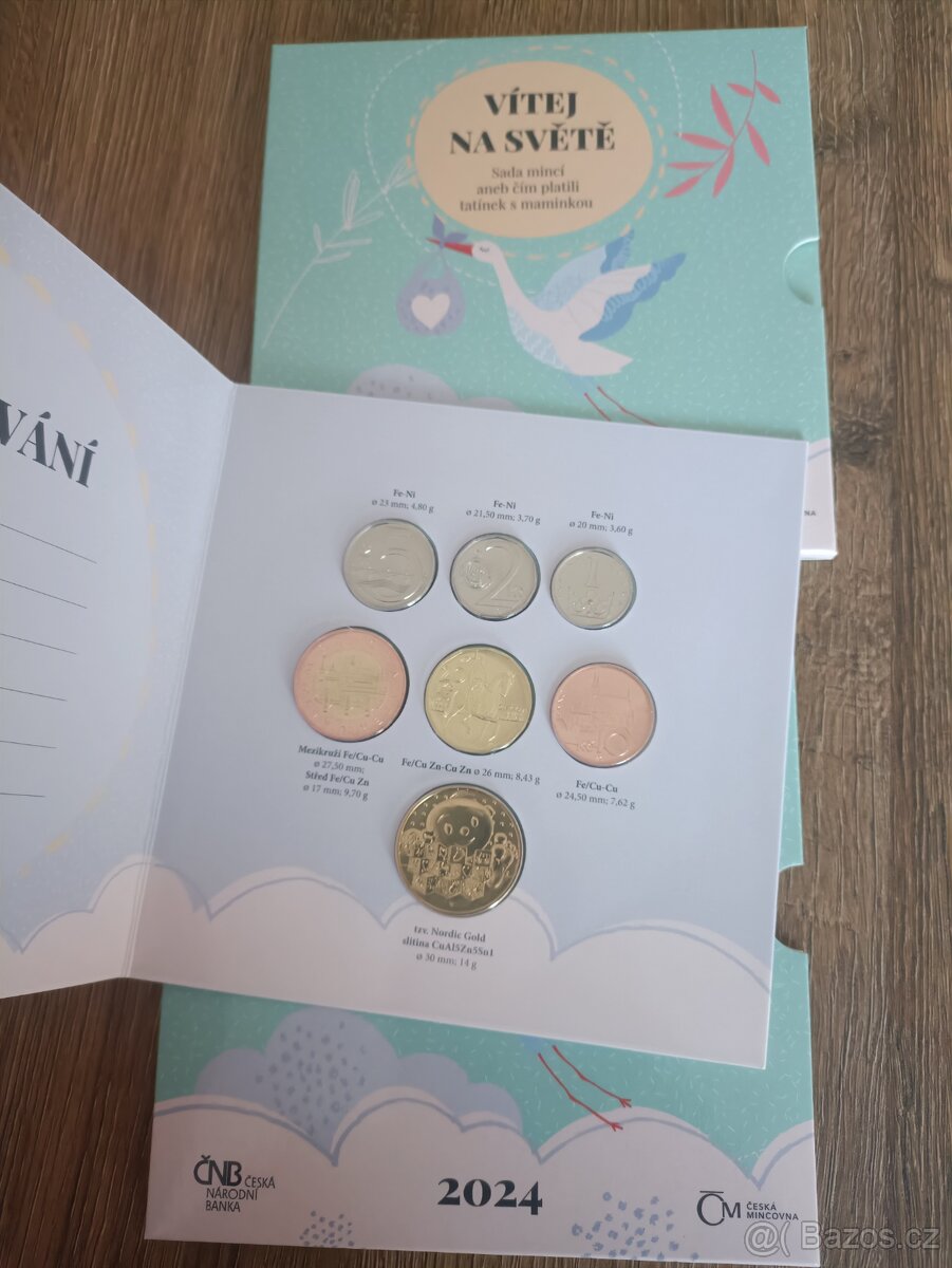 Sada oběžných mincí ČR 2024