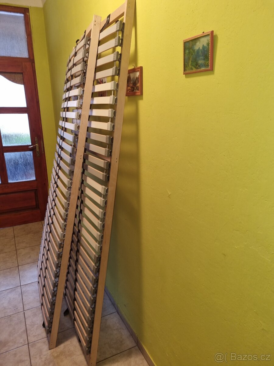 2 × lamelový rošt 200 × 80 cm