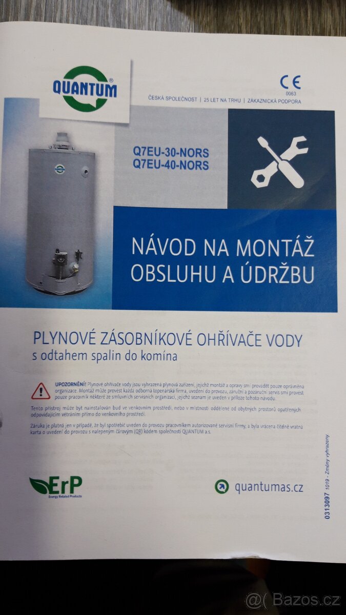 Stacionární ohřívač bojler