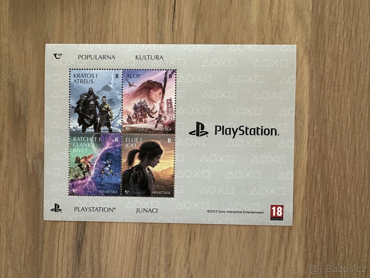 Playstation poštovní známky