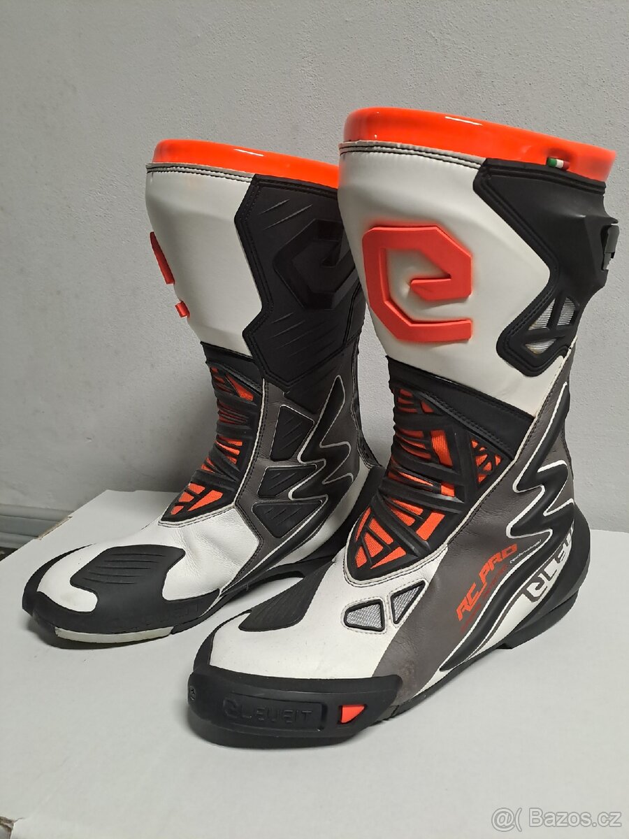Moto boty ELEVEIT RC PRO bílé 43