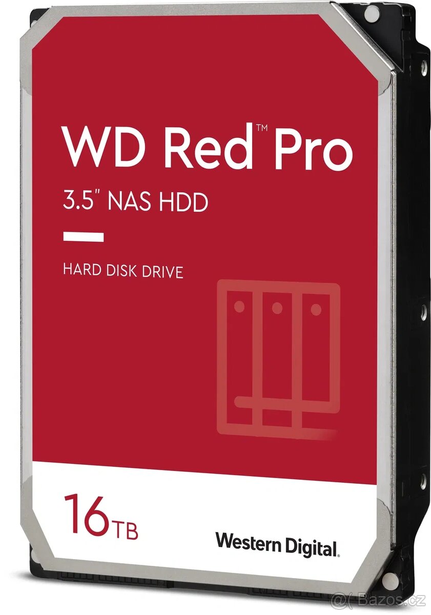 WD RED Pro 16TB WD161KFGX pro NAS, 100% stav, záruka
