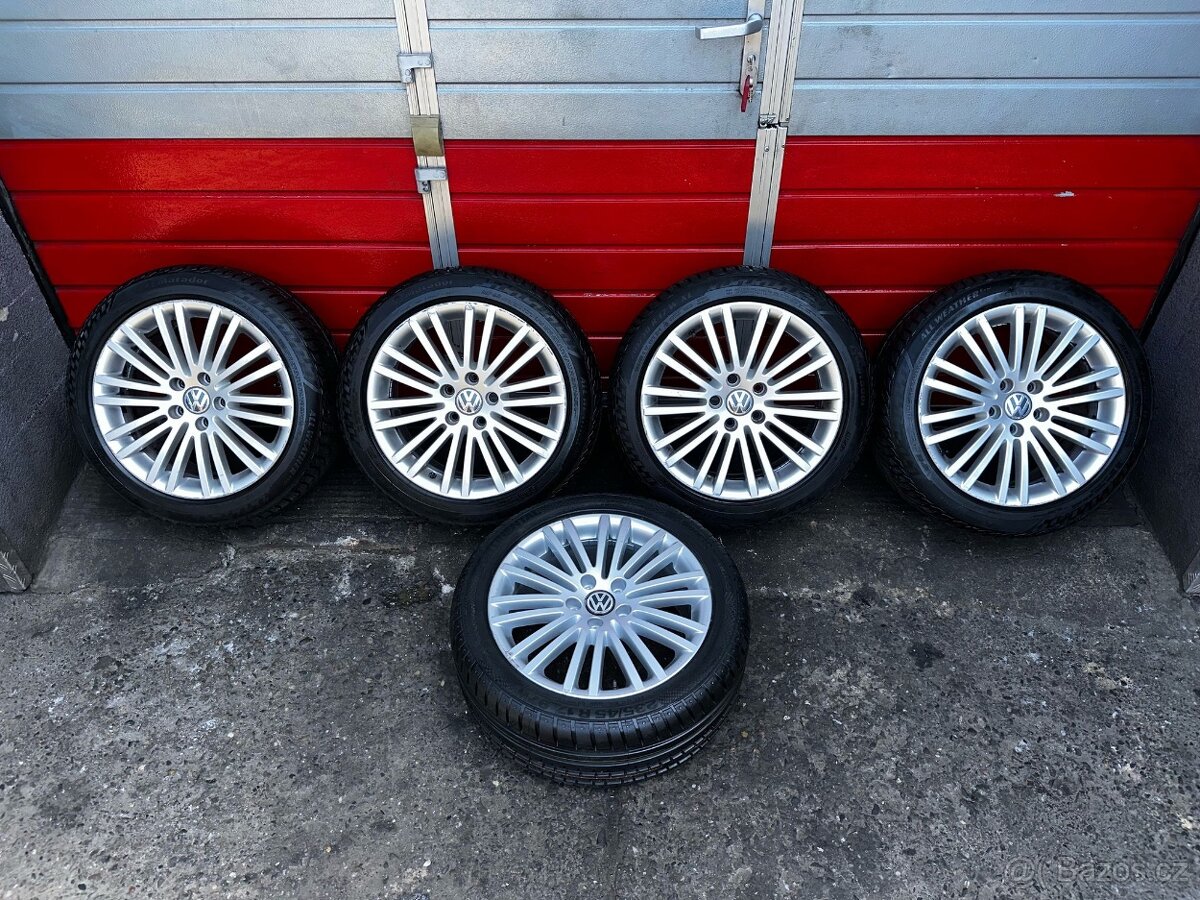 Original ALU kola VW Solitude 17" 7,5J ET47 pneu 205/50/R17