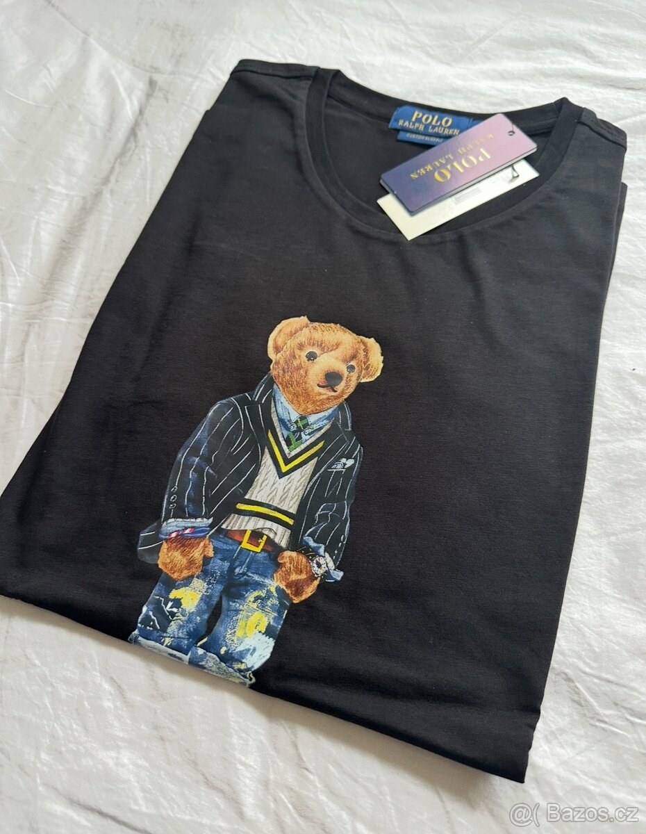 Polo Ralph Lauren black neck crew t-shirt