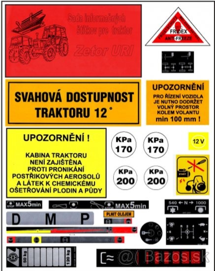 Sada informačných štítkov