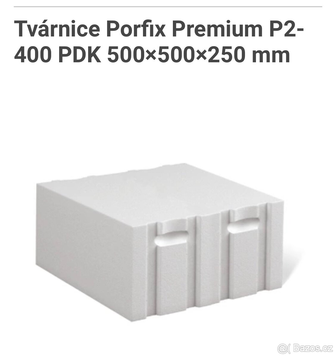 Tvárnice Porfix Premium P2-400 PDK 500×500×250 mm