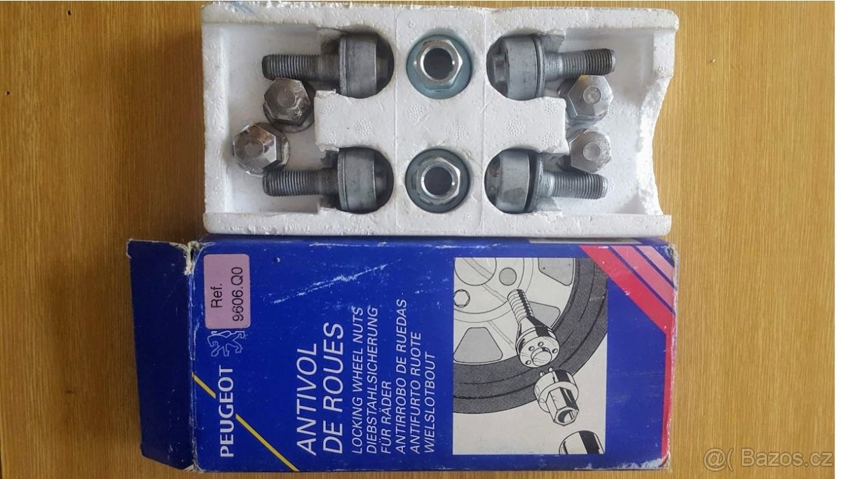 Bezpečnostní šrouby kol na alu kola elektrony Peugeot
