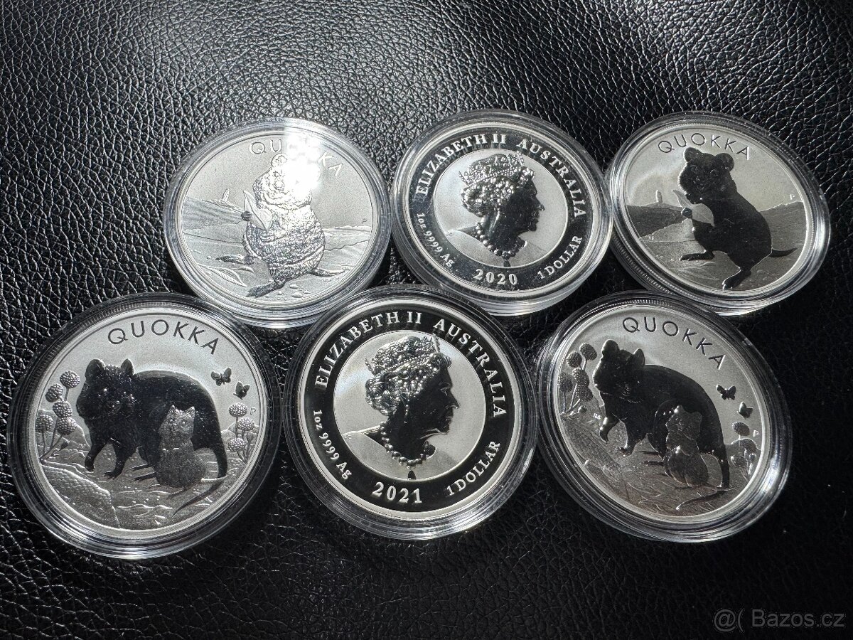 Stříbrné mince Quokka 1oz r. 2020/21