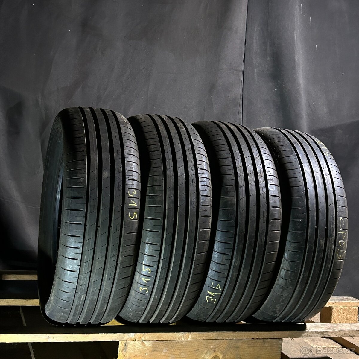 Letní pneu 205/55 R17 91V GoodYear 3xjako nové 1x5mmmm