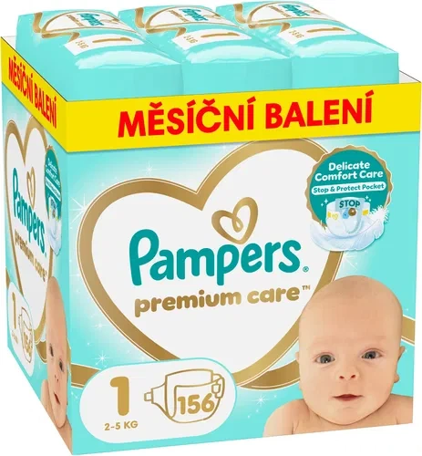 PAMPERS Premium Care vel. 1 (156 ks)