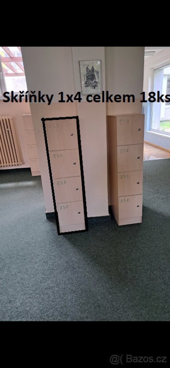 Uzamykatelne skříňky