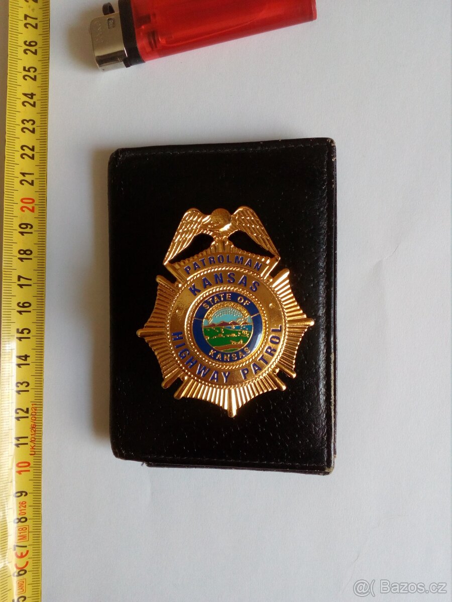 Prodám US odznak policie Kansas