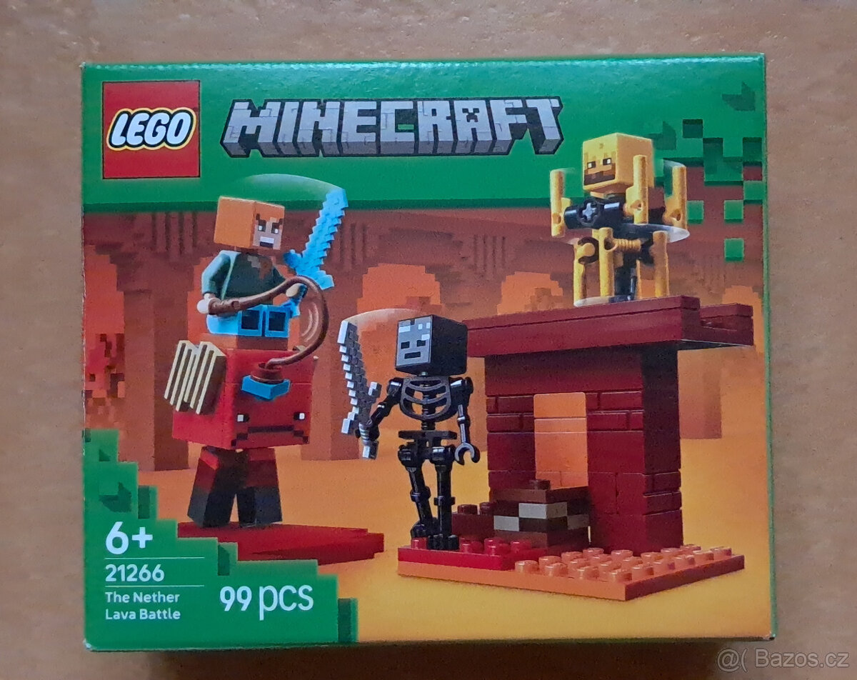 LEGO Minecraft Lávová bitva v Netheru 21266 - použité