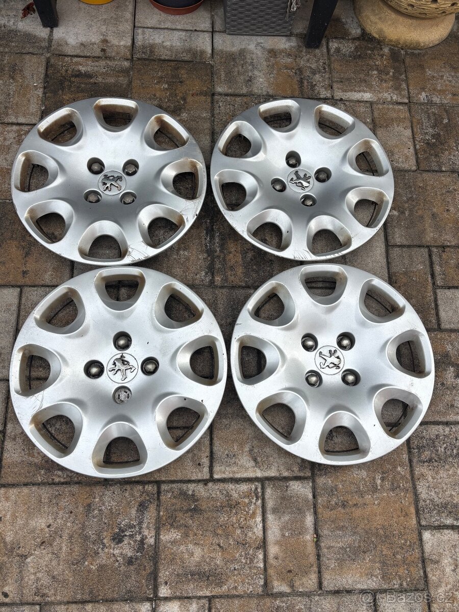 Originální poklice kryty kol / poklice Peugeot 15”