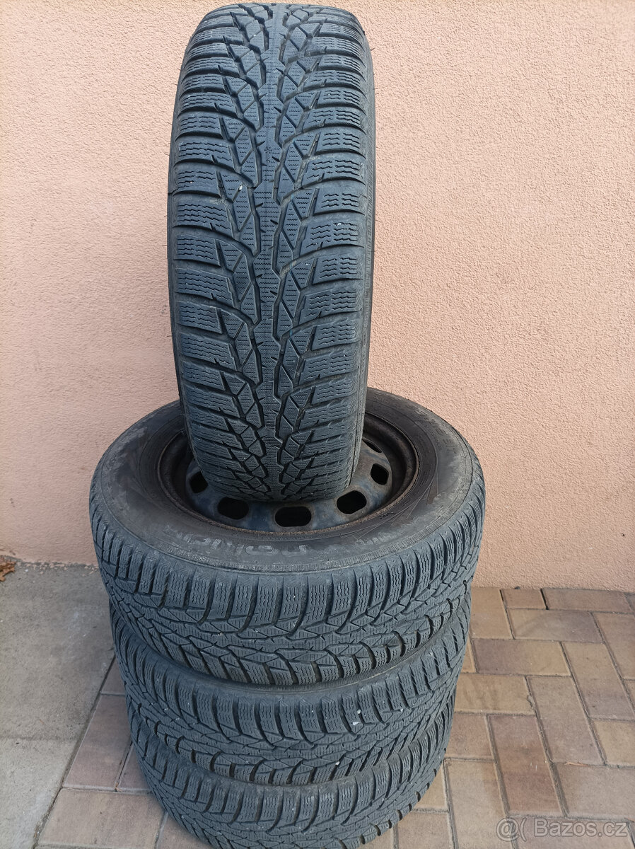 Zimní pneu 195/65 R15, na discích 5x100