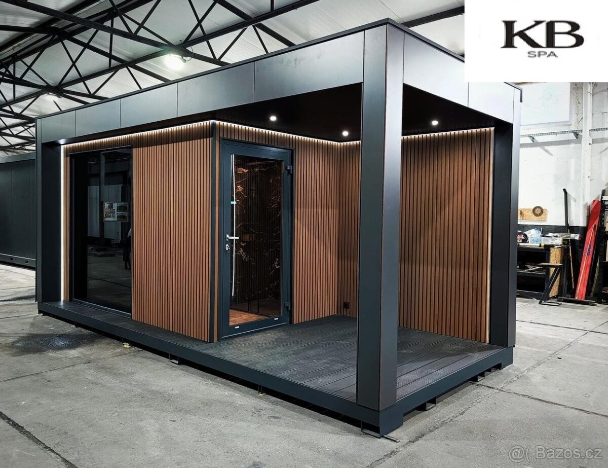Zahradní sauna / kontejnerová sauna / venkovní sauna 6,0x2,5