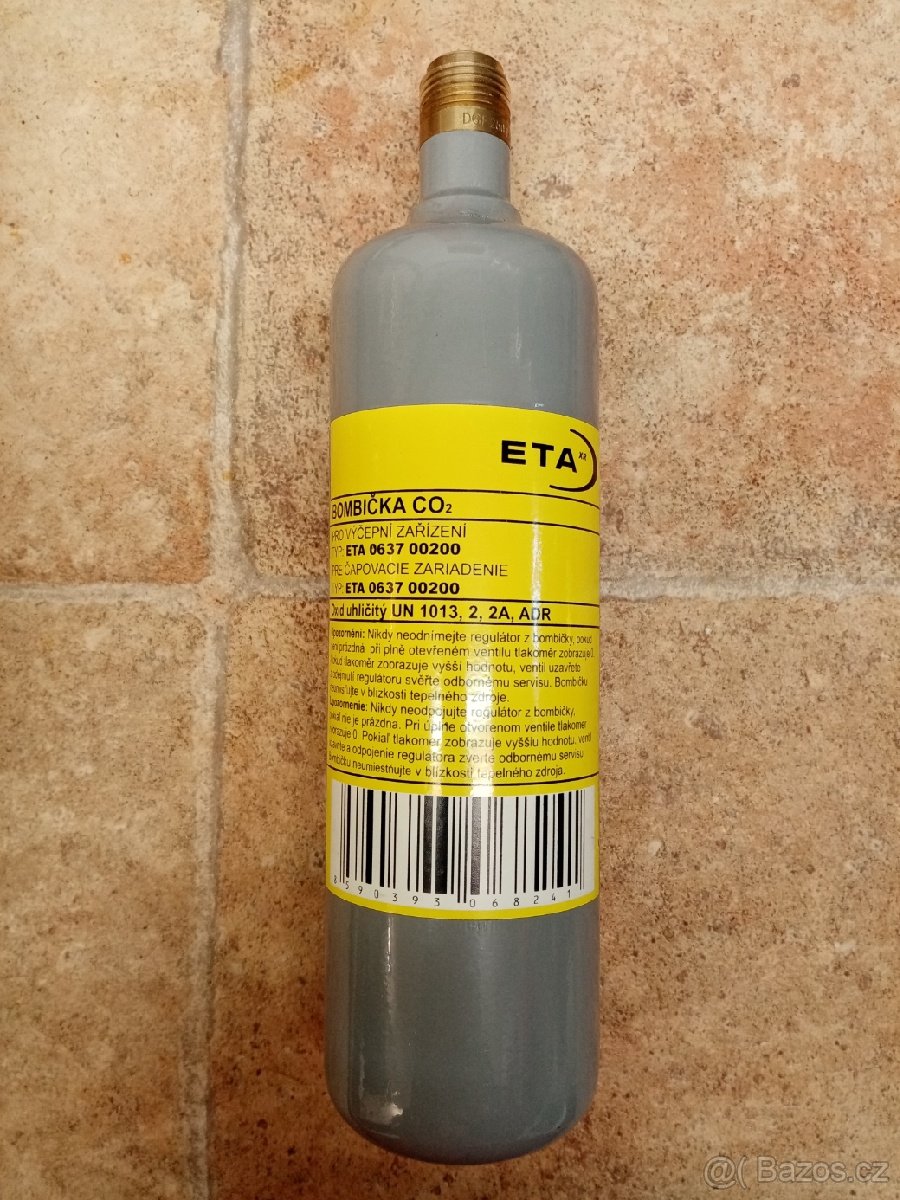 Náplň, potravinářské CO2 pro výčepní zařízení ETA bombička
