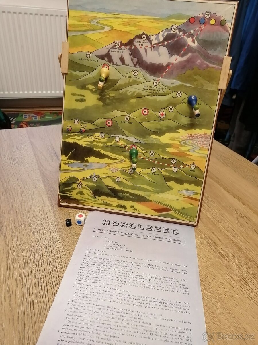 retro magnetická hra - HOROLEZEC