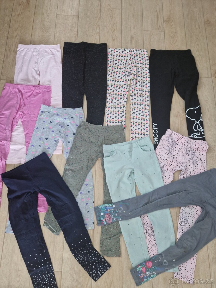 Dětské dívčí legíny, elasťáky / kalhoty vel.134