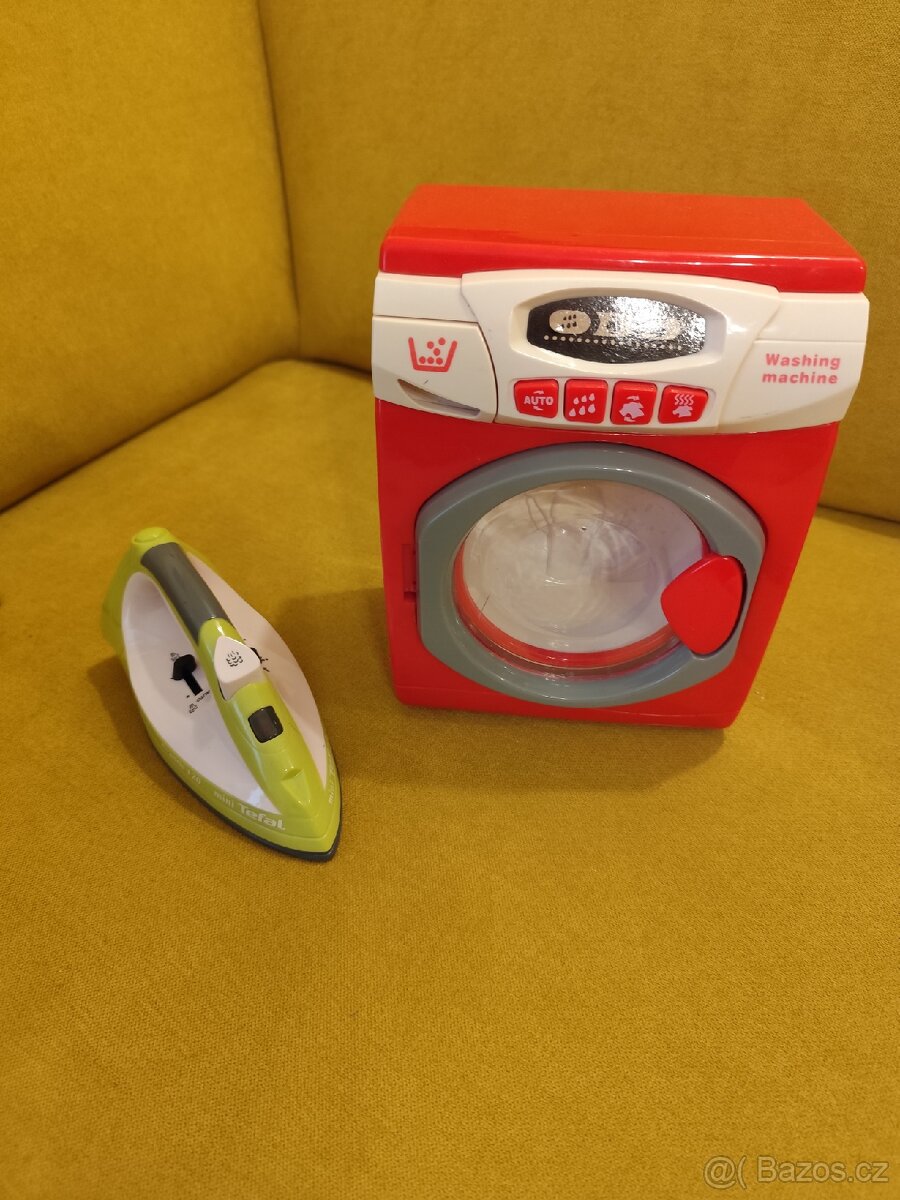 Elektrická pračka a žehlička pro děti