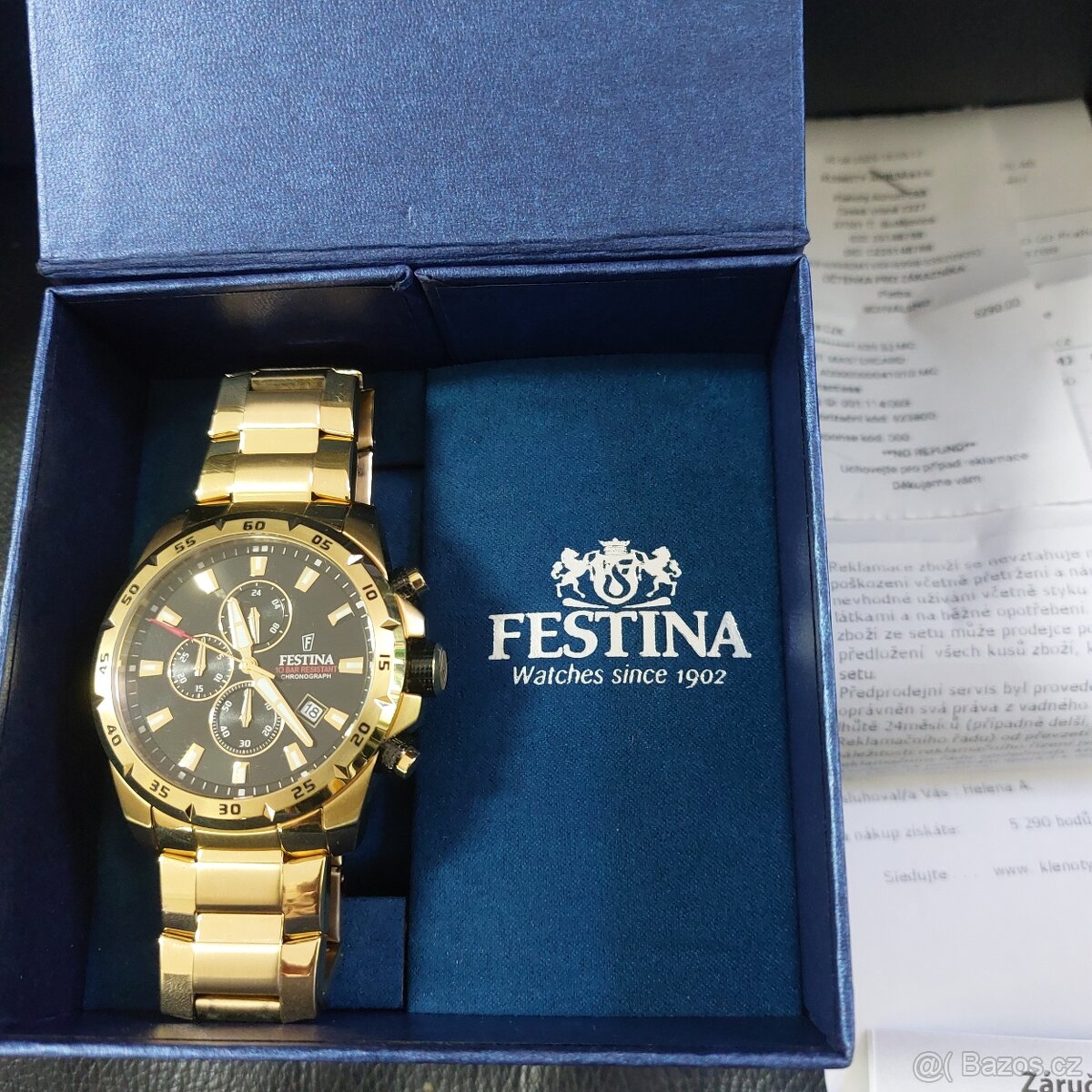 Pánské hodinky Festina, DOKLAD, ZÁRUKA, TOP STAV, krabička