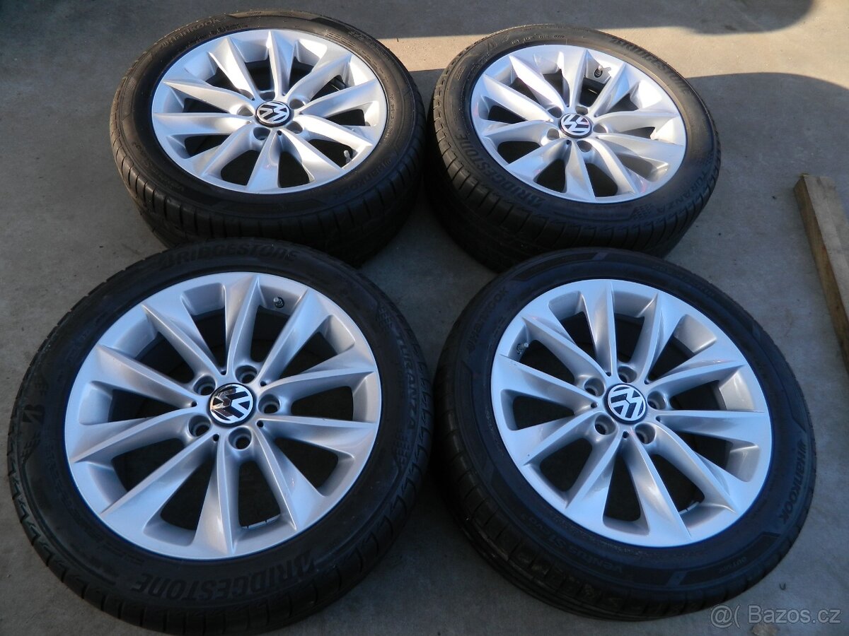 alu kola 5x120+letní pneu r18,Transporter t5/T6