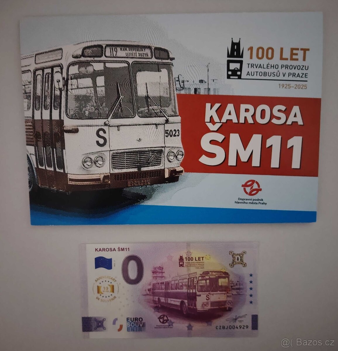 0€ / 0 euro suvenírová bankovka CZBJ 2025-2 Karosa ŠM11