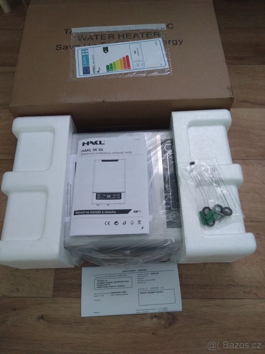 Průtokový ohřívač HAKL 3K-DL 3-9 KW