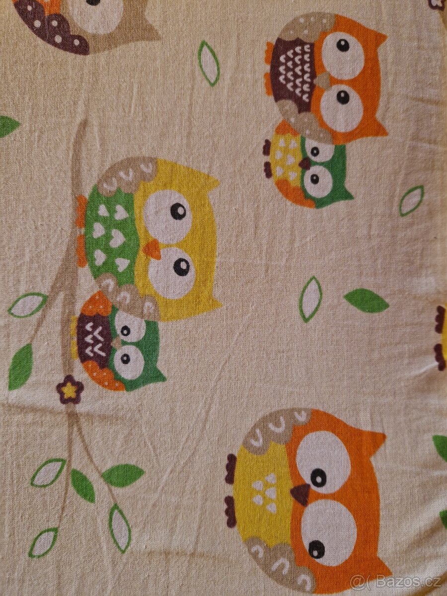Mantinel do dětské postýlky sovičky