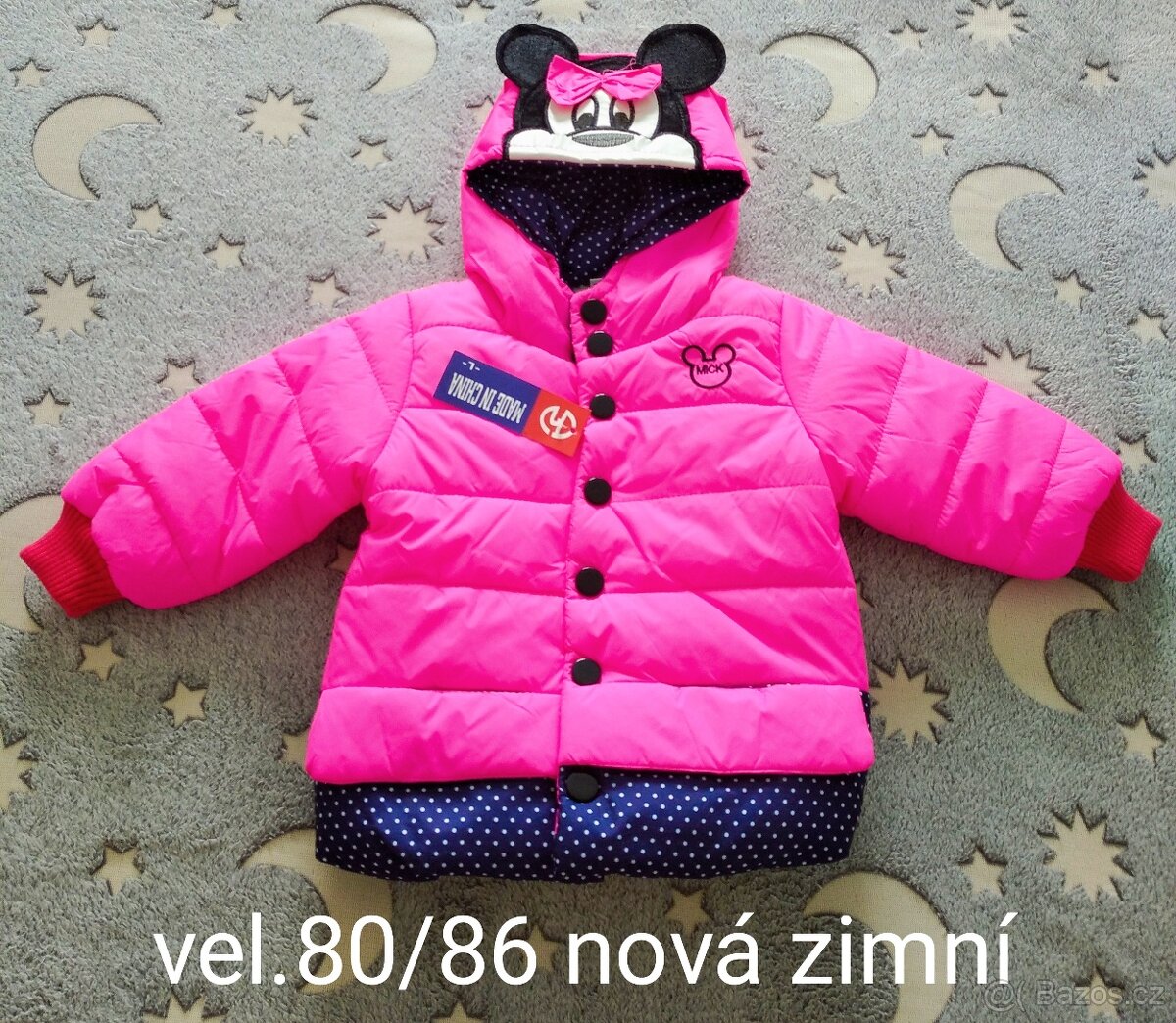 Nová bunda Minnie 80/86